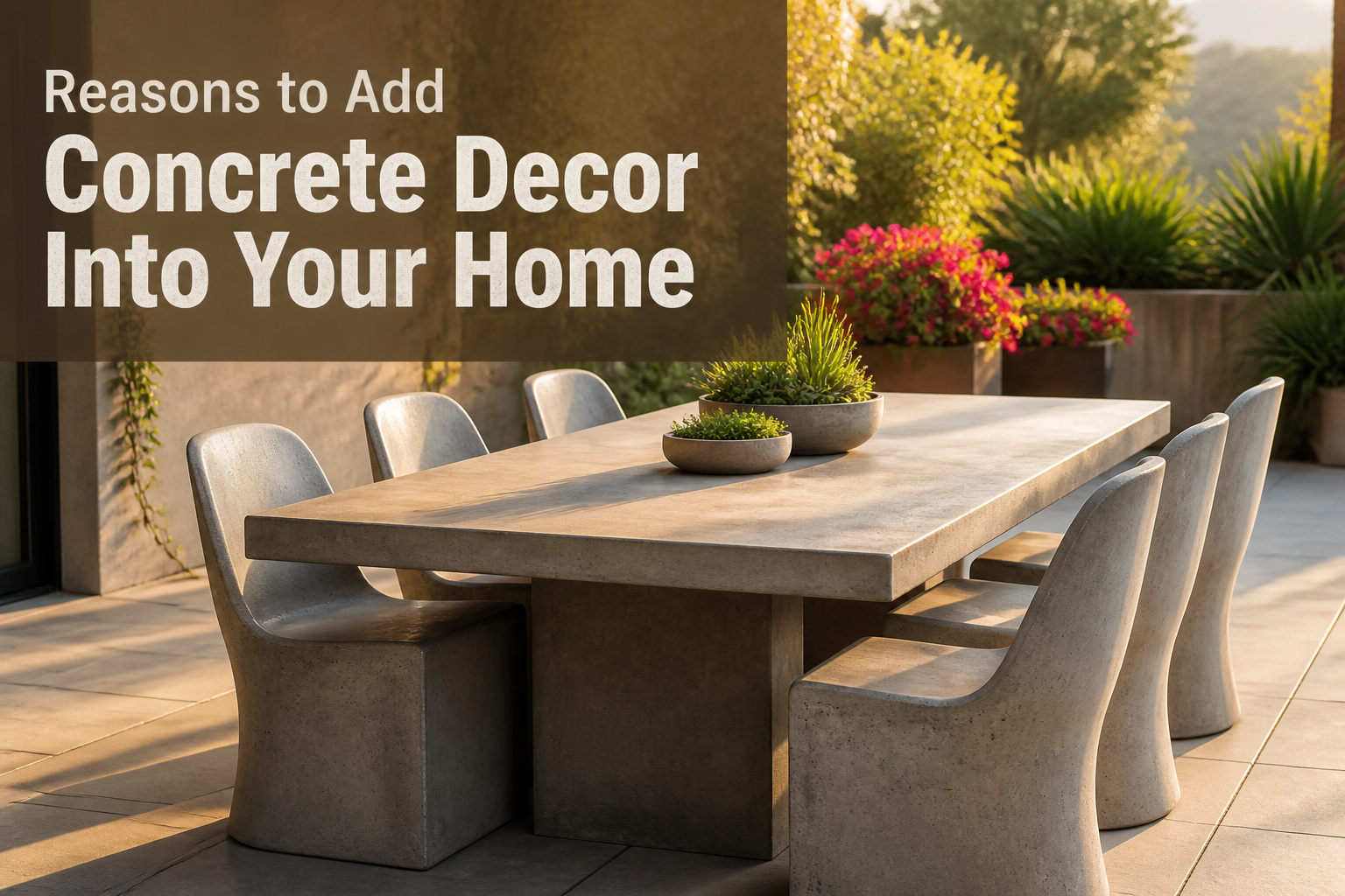 5 Reasons to Add Concrete Decor Into Your Home