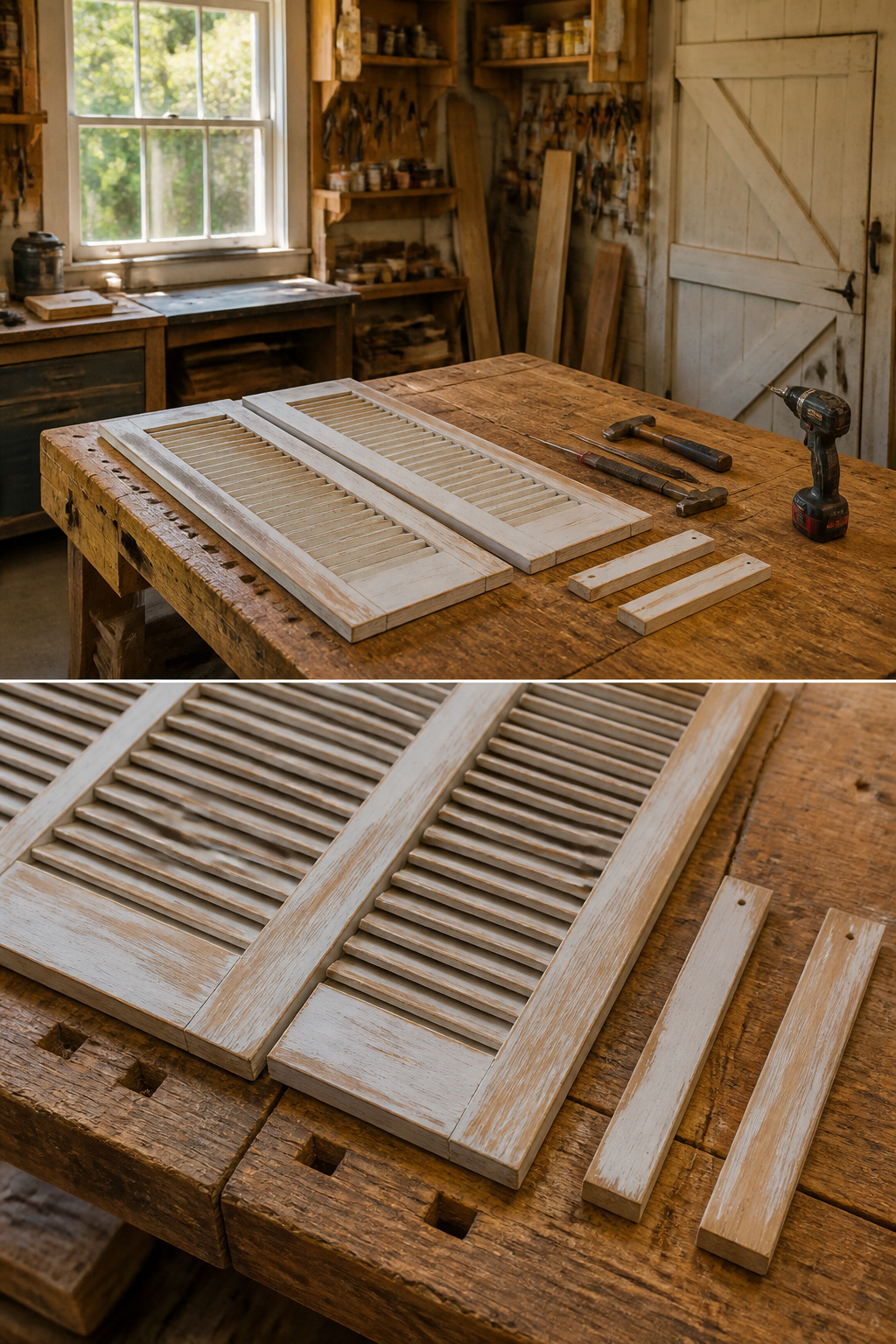 Cut boards with sanded edges, ready for assembly.